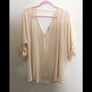 Cardigan with lace